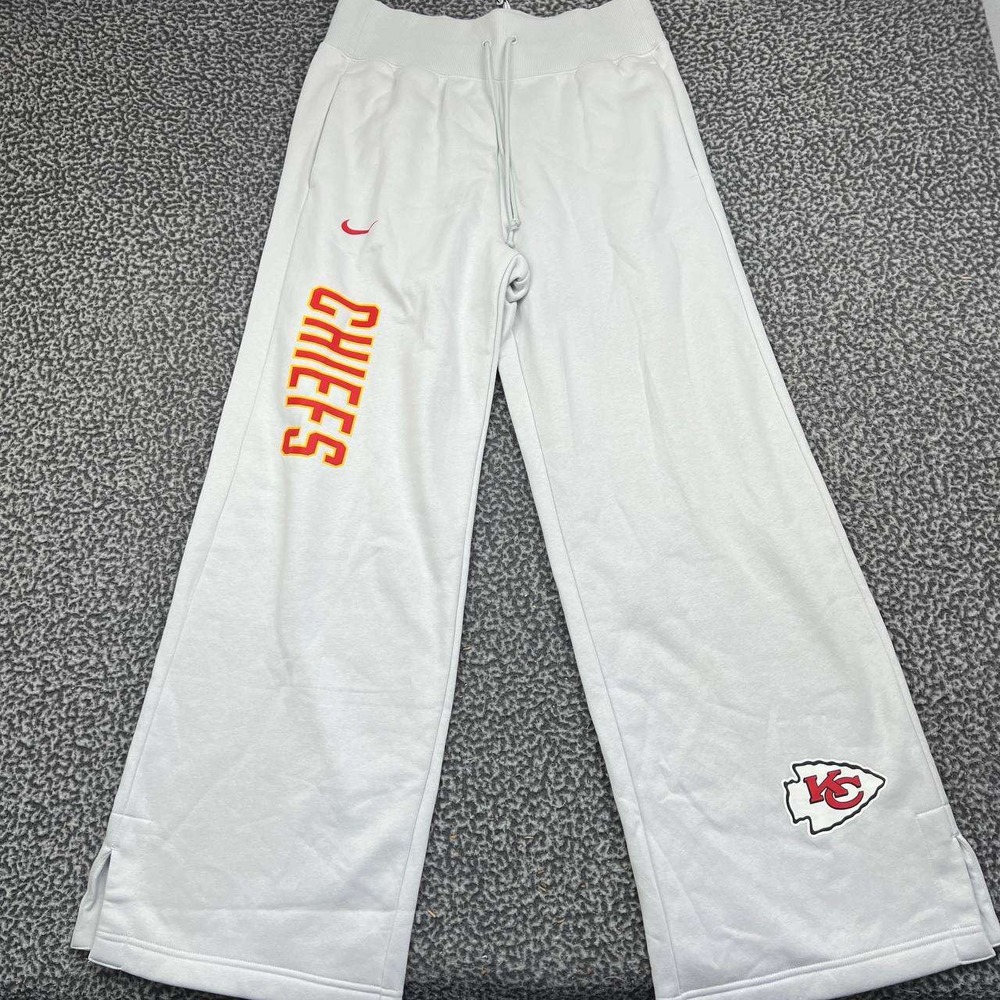 Nike Kansas City Chiefs Sweatpants Women Medium Grey Wide Leg New M